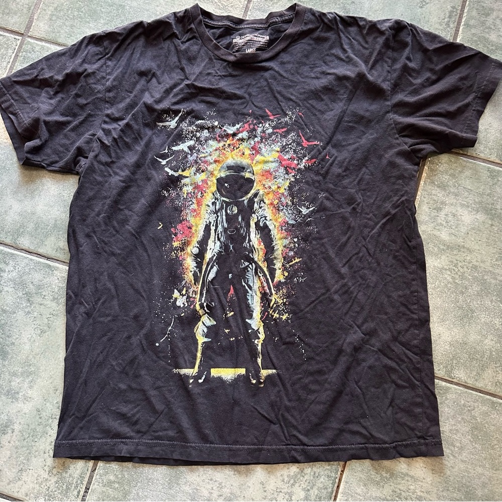 Design By Humans Space Galaxy Astronaut T-shirt